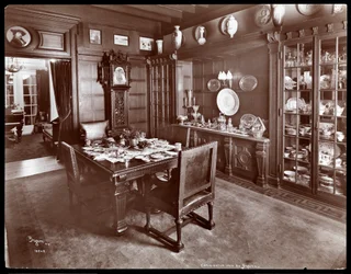 The Dining Room of the Residence of Lillian Russell, New York, 1904